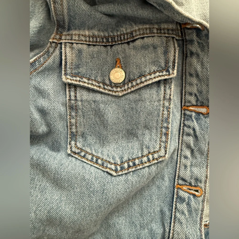 Topshop Sky Blue Denim Jumpsuit